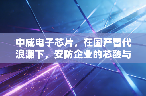 中威电子芯片,在国产替代浪潮下,安防企业的芯酸与突围之路