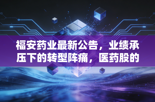 福安药业最新公告,业绩承压下的转型阵痛,医药股的至暗时刻还是黄金坑?