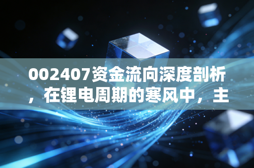002407资金流向深度剖析,在锂电周期的寒风中,主力资金在赌什么?