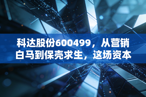 科达股份600499,从营销白马到保壳求生,这场资本大戏给我们的残酷启示