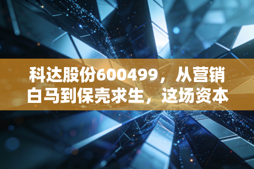 科达股份600499,从营销白马到保壳求生,这场资本大戏给我们的残酷启示