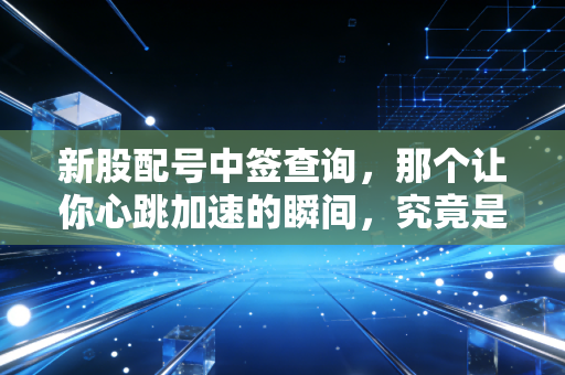 新股配号中签查询，那个让你心跳加速的瞬间，究竟是蚊子肉还是大肉签？