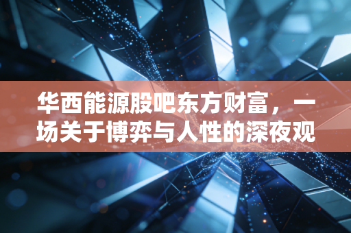 华西能源股吧东方财富，一场关于博弈与人性的深夜观察录