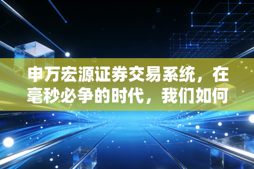 申万宏源证券交易系统，在毫秒必争的时代，我们如何守护每一次心跳