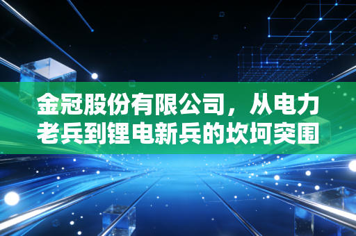 金冠股份有限公司，从电力老兵到锂电新兵的坎坷突围路，转型阵痛中我们能学到什么？