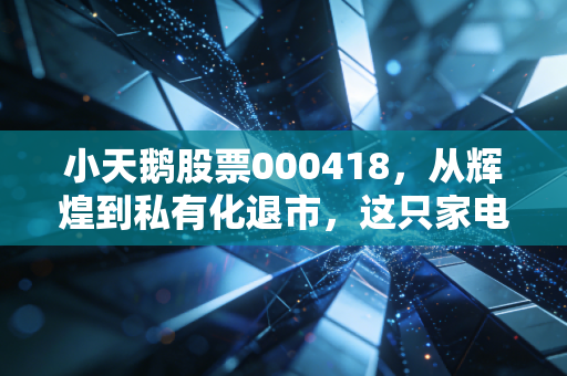 小天鹅股票000418，从辉煌到私有化退市，这只家电白马股留给投资者的终极启示