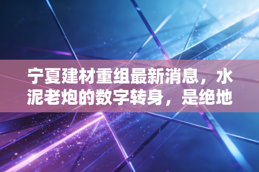 宁夏建材重组最新消息，水泥老炮的数字转身，是绝地反击还是资本游戏？