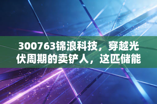 300763锦浪科技，穿越光伏周期的卖铲人，这匹储能新黑马还能跑多远？