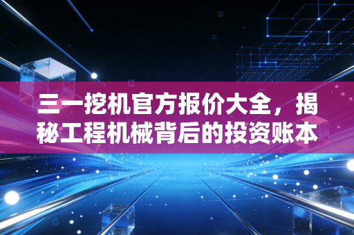 三一挖机官方报价大全，揭秘工程机械背后的投资账本与选购智慧
