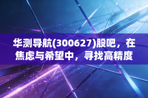 华测导航(300627)股吧，在焦虑与希望中，寻找高精度赛道的长期主义答案