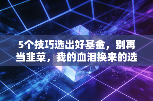 5个技巧选出好基金，别再当韭菜，我的血泪换来的选基实战指南