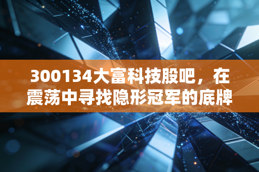 300134大富科技股吧，在震荡中寻找隐形冠军的底牌，我们究竟是在博弈还是在投资？