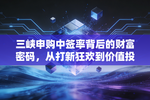 三峡申购中签率背后的财富密码，从打新狂欢到价值投资的冷思考