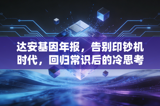 达安基因年报，告别印钞机时代，回归常识后的冷思考与热望