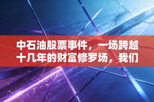 中石油股票事件，一场跨越十几年的财富修罗场，我们该如何与巨无霸共舞？