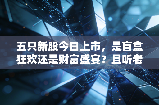五只新股今日上市，是盲盒狂欢还是财富盛宴？且听老股民怎么说
