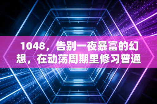 1048，告别一夜暴富的幻想，在动荡周期里修习普通人财富增值的笨功夫