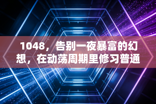 1048，告别一夜暴富的幻想，在动荡周期里修习普通人财富增值的笨功夫
