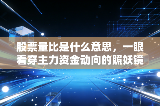 股票量比是什么意思，一眼看穿主力资金动向的照妖镜