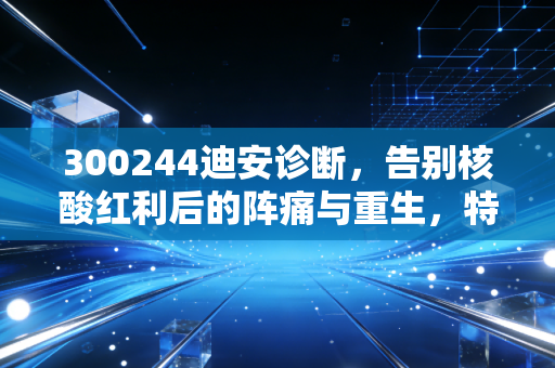 300244迪安诊断，告别核酸红利后的阵痛与重生，特检转型能否撑起下一个十年？