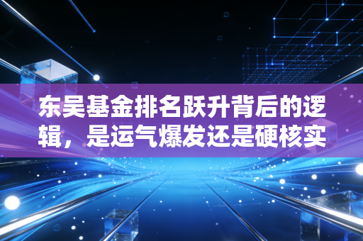 东吴基金排名跃升背后的逻辑，是运气爆发还是硬核实力？给普通投资者的几点启示