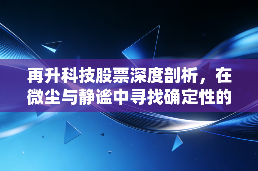 再升科技股票深度剖析，在微尘与静谧中寻找确定性的隐形冠军