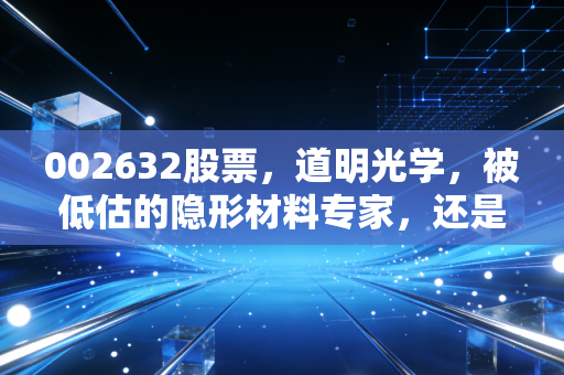 002632股票，道明光学，被低估的隐形材料专家，还是转型路上的苦行僧？