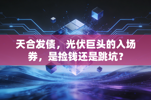 天合发债，光伏巨头的入场券，是捡钱还是跳坑？