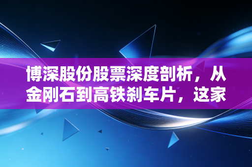 博深股份股票深度剖析，从金刚石到高铁刹车片，这家隐形冠军的成色几何？