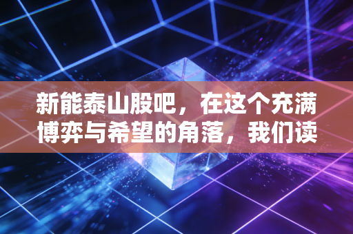 新能泰山股吧，在这个充满博弈与希望的角落，我们读懂了什么？