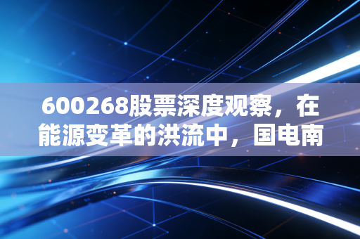 600268股票深度观察，在能源变革的洪流中，国电南瑞能否成为我们投资路上的压舱石？