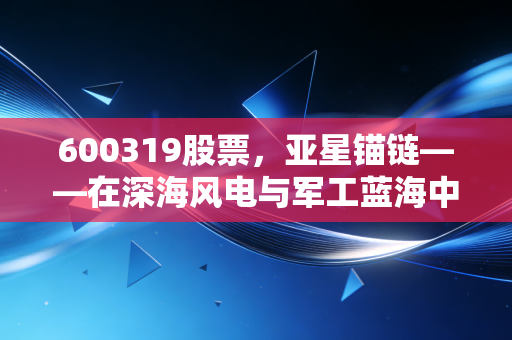 600319股票，亚星锚链——在深海风电与军工蓝海中，这只隐形冠军能否乘风破浪？