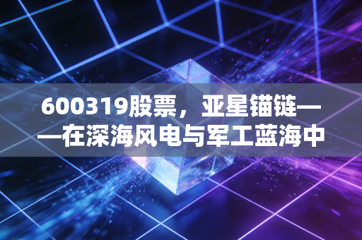 600319股票，亚星锚链——在深海风电与军工蓝海中，这只隐形冠军能否乘风破浪？