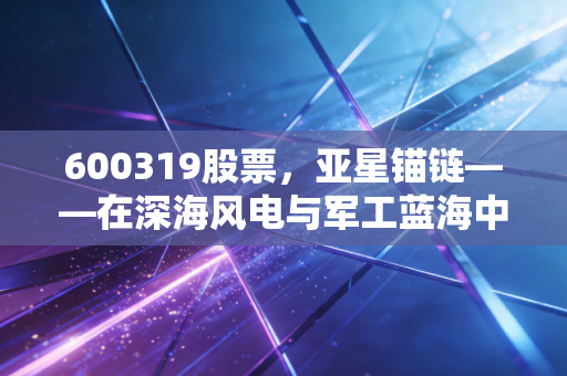 600319股票，亚星锚链——在深海风电与军工蓝海中，这只隐形冠军能否乘风破浪？
