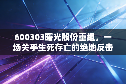 600303曙光股份重组，一场关乎生死存亡的绝地反击，还是资本市场的又一出狼来了？