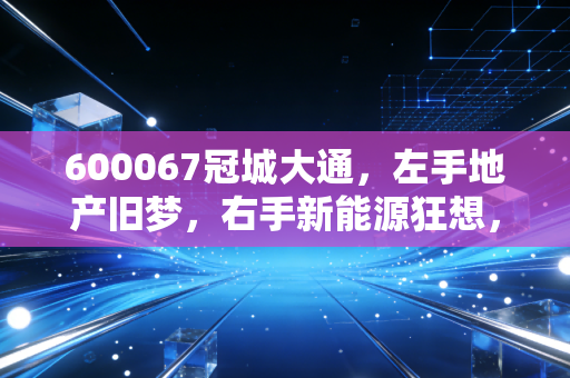 600067冠城大通，左手地产旧梦，右手新能源狂想，这到底是困境反转还是价值陷阱？