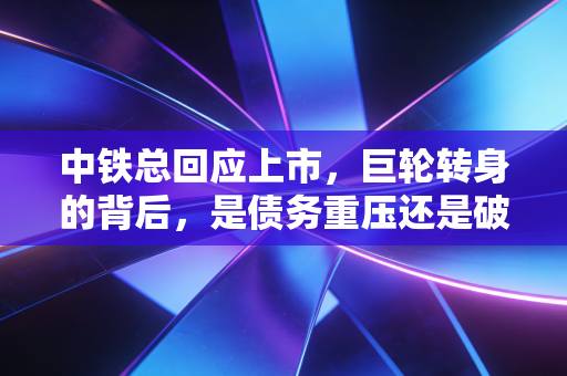 中铁总回应上市，巨轮转身的背后，是债务重压还是破局重生？