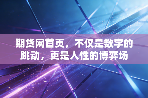 期货网首页，不仅是数字的跳动，更是人性的博弈场