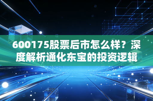 600175股票后市怎么样？深度解析通化东宝的投资逻辑与未来机遇
