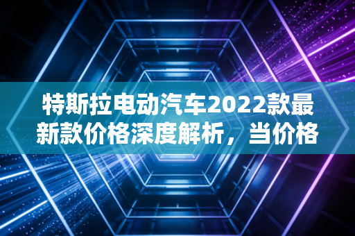 特斯拉电动汽车2022款最新款价格深度解析，当价格屠夫遇上消费理性