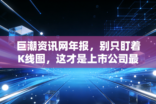 巨潮资讯网年报，别只盯着K线图，这才是上市公司最真实的体检报告