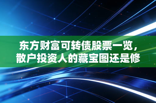东方财富可转债股票一览，散户投资人的藏宝图还是修罗场？