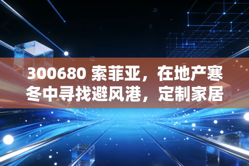 300680 索菲亚，在地产寒冬中寻找避风港，定制家居的龙头还能翻身吗？