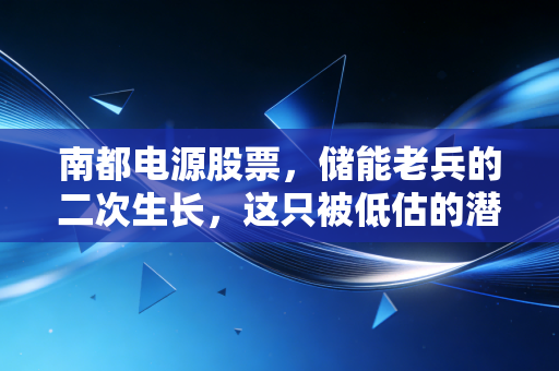 南都电源股票，储能老兵的二次生长，这只被低估的潜力股值得你长线布局吗？
