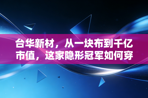 台华新材，从一块布到千亿市值，这家隐形冠军如何穿起你的户外生活？