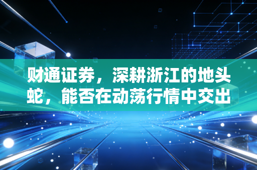 财通证券，深耕浙江的地头蛇，能否在动荡行情中交出一份满意的答卷？