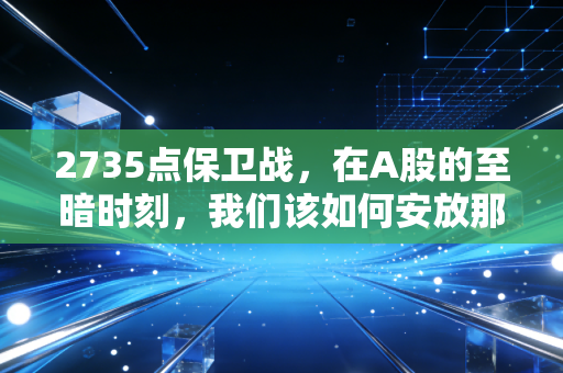 2735点保卫战，在A股的至暗时刻，我们该如何安放那颗焦虑的心？