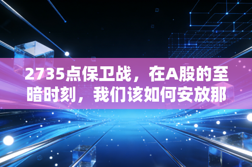 2735点保卫战，在A股的至暗时刻，我们该如何安放那颗焦虑的心？