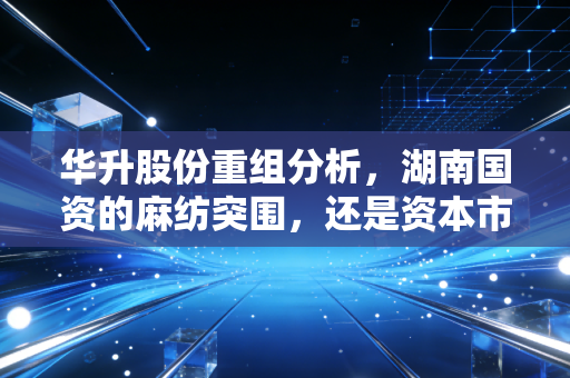 华升股份重组分析,湖南国资的麻纺突围,还是资本市场的又一出变形记?