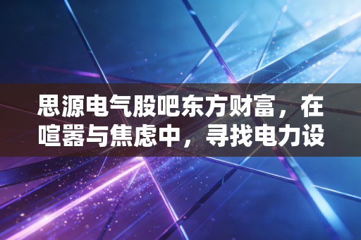思源电气股吧东方财富,在喧嚣与焦虑中,寻找电力设备龙头的确定性